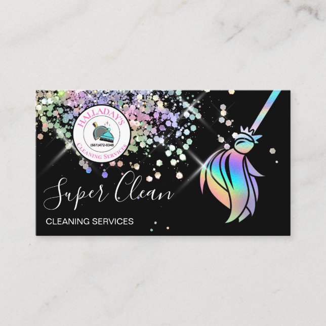 Reinigungskarte Visitenkarte (Vorderseite)