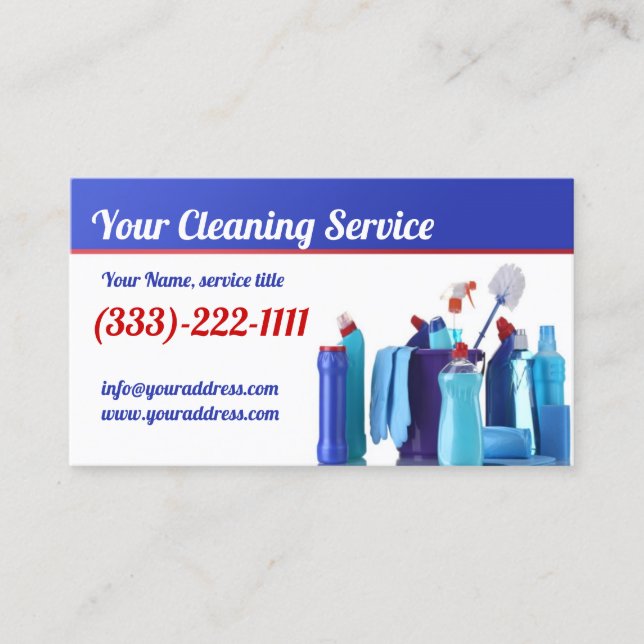 Reinigungskräfte für Umzug und Umzug Visitenkarte (Vorderseite)