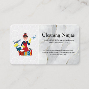 Reinigungsmitarbeiter   Haushaltsservice Visitenkarte