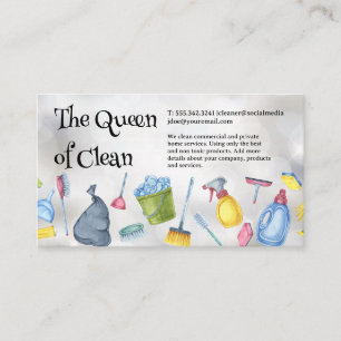 Reinigungsmittel und -geräte   Hintergrund Visitenkarte