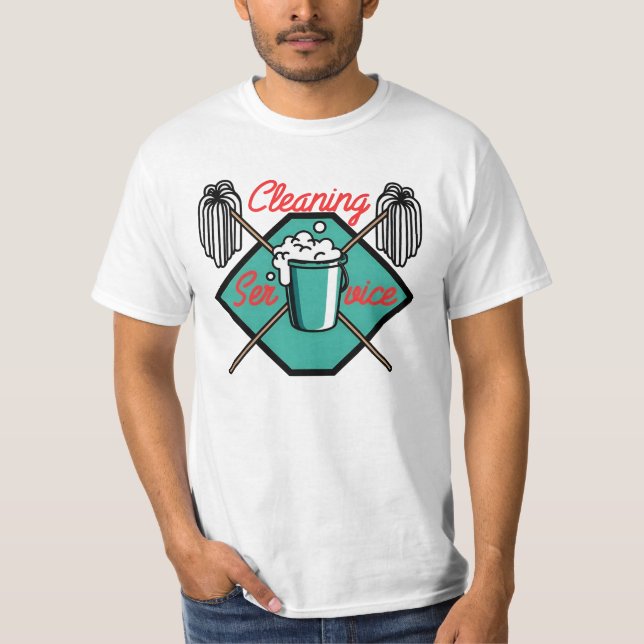 Reinigungsperson T-Shirt (Vorderseite)