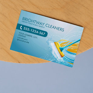 Reinigungssachverständiger Blaue Besen QR Visitenkarte