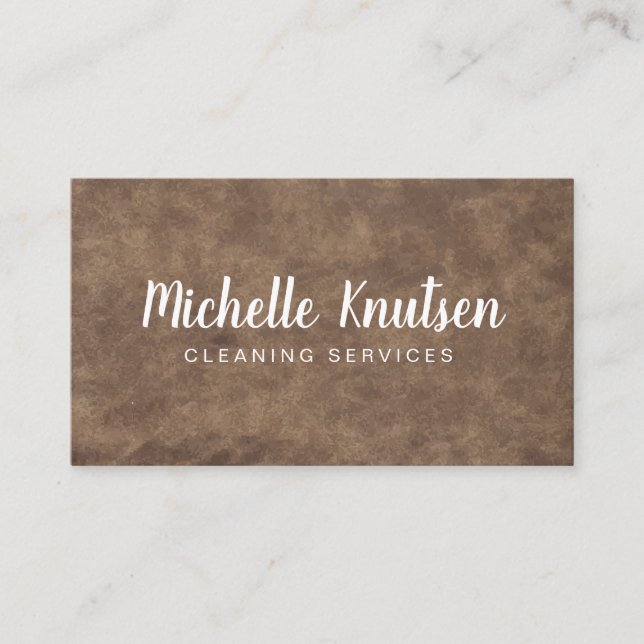 Reinigungsservice berufliches Haus Visitenkarte (Vorderseite)