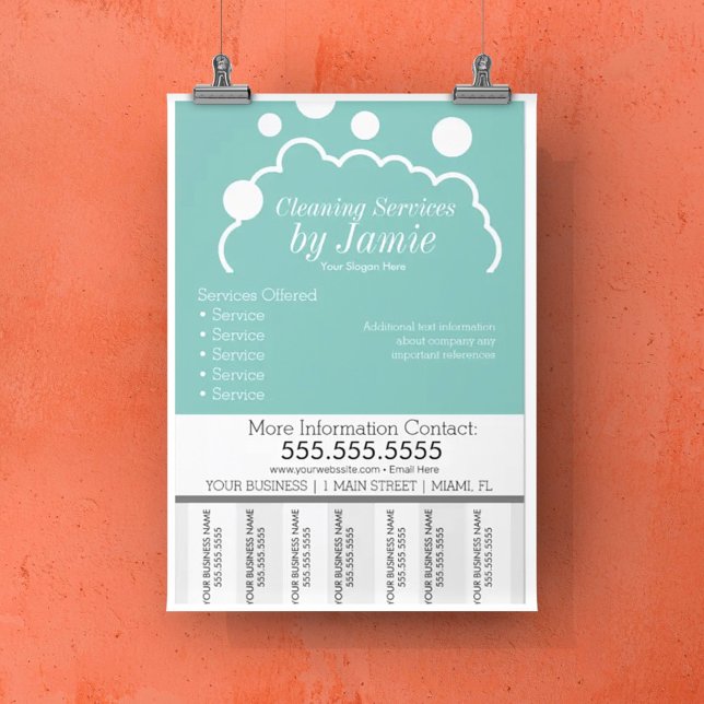 Reinigungsservice Business Suds Abziehen von Strei Flyer (Von Creator hochgeladen)