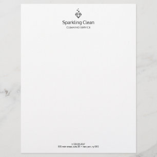 Reinigungsservice für Diamant-Logos Briefbogen