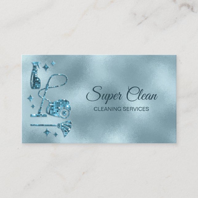 Reinigungsservice für Haushaltshilfe beruflich Visitenkarte (Vorderseite)