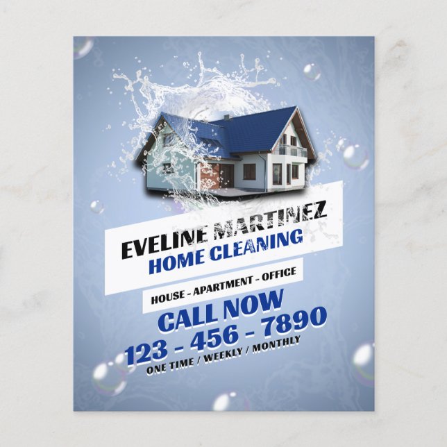 Reinigungsservice für kommunales Wasser Flyer (Vorne)