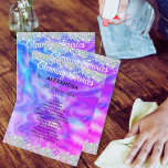 Reinigungsservice-Haus Behaltend Holografisches Li Flyer<br><div class="desc">Reinigungsservice Haus Behaltend Moderner Holografischer Glitzer Lila Eleganter Flyer</div>