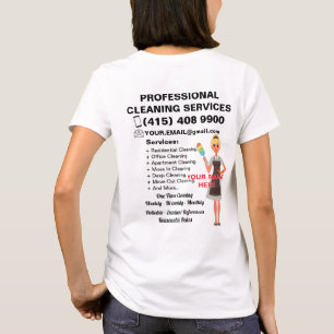 Reinigungsservice Housekeeping Janitorial Haushalt T-Shirt