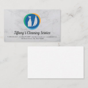 Reinigungsservice   Maid-Logo   Marmor Visitenkarte