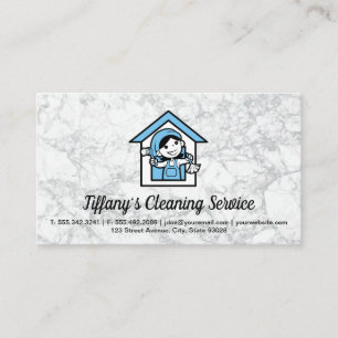 Reinigungsservice   Maid   Reinigung Frau Visitenkarte
