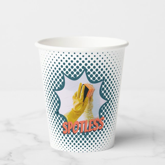 Reinigungsservice Pappbecher (Vorderseite)