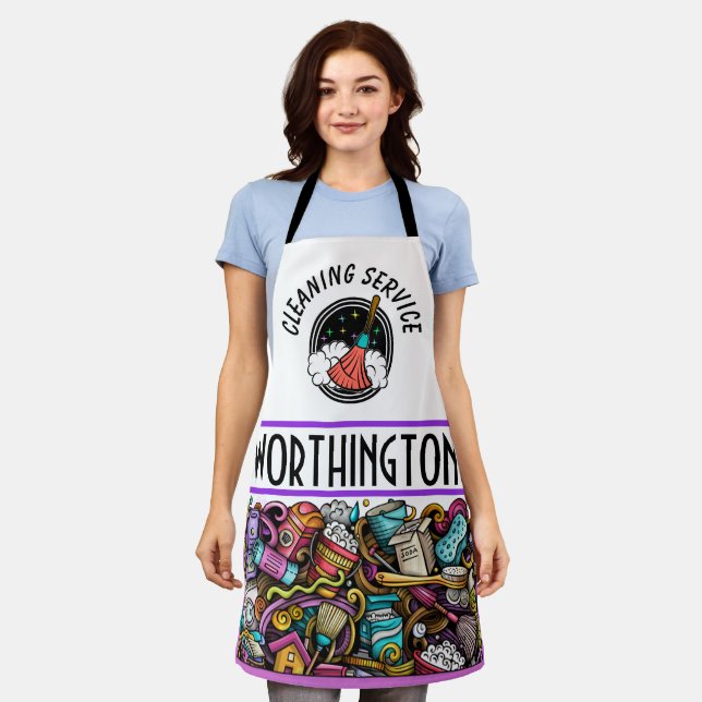Reinigungsservice Schürze (Getragen)