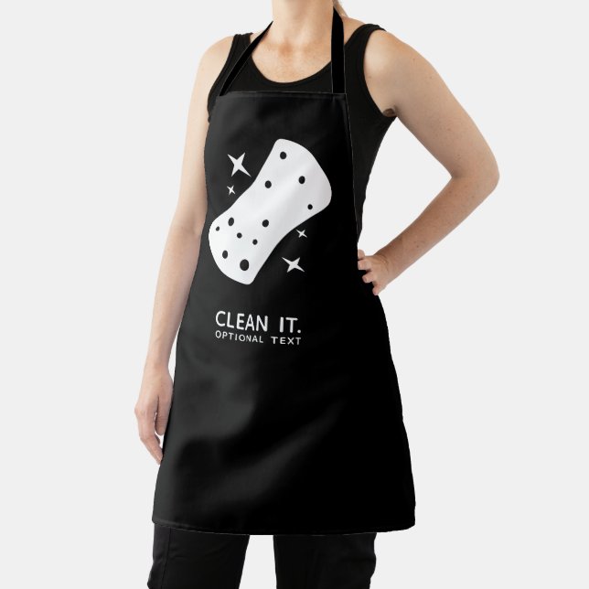 Reinigungsservice Schwarz-weiß Schürze (InSitu)