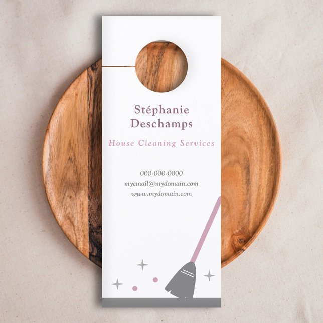 Reinigungsservice Türanhänger (House Cleaning Service Door Hanger)