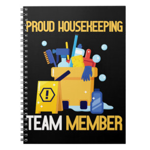 Reinigungsteam des Hauses Proud Housekeeper Notizblock