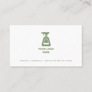 Reinigungsunternehmen Fügen Sie Ihren benutzerdefi Visitenkarte