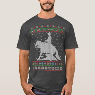 Reining Horse Sports Lover Xmas Ugly Reining T-Shirt