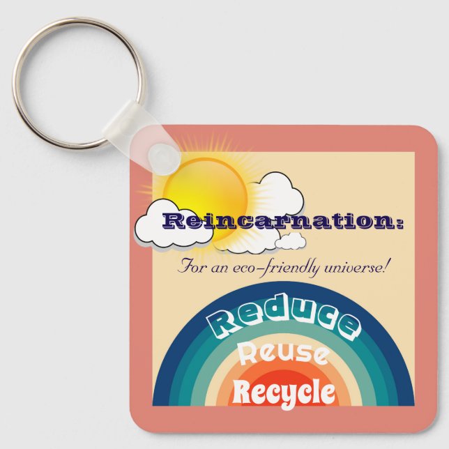 Reinkarnation Öko Friendly Schlüsselanhänger (Vorderseite)