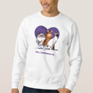 Reinrassige Katzen-Rettungs-Spitzen Sweatshirt