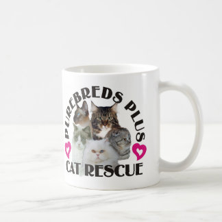 Reinrassige Tiere plus Katzen-Rettungs-Tasse Kaffeetasse