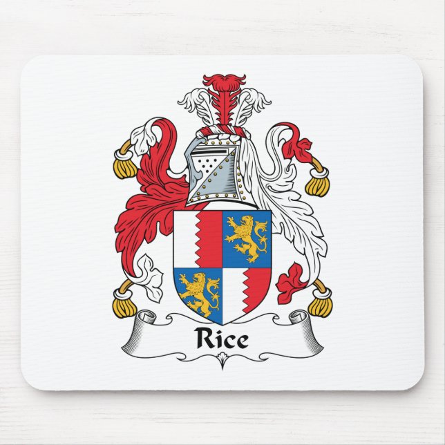Reis-Familienwappen Mousepad (Vorne)