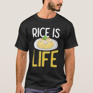 Reis ist das Leben für asiatische Lebensmittel T-Shirt