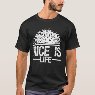 Reis ist Leben Asiatisches Essen Küche Philippine T-Shirt