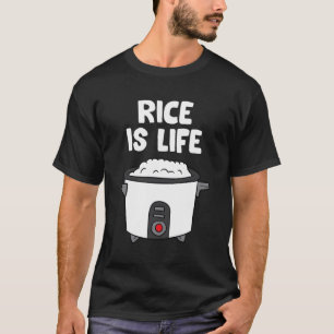 Reis ist lebensasiatisches Lebensmittel chinesisch T-Shirt