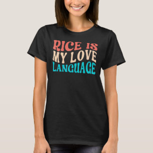 Reis ist meine Liebe Retro Groovy T-Shirt