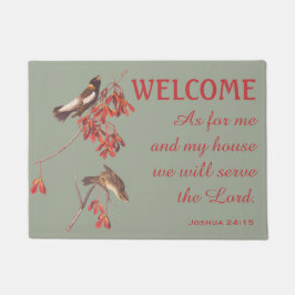 Reis Jagd Vögel und Verse Doormat Fußmatte