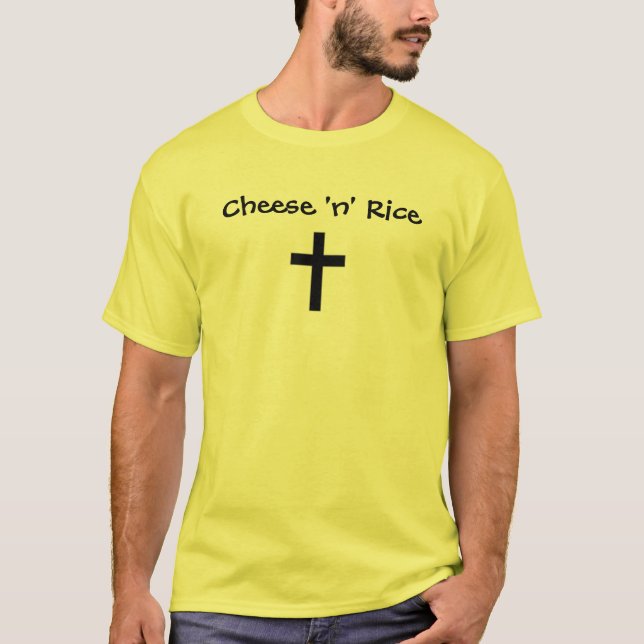Reis/Jesus Christus des Käse-"n" T-Shirt (Vorderseite)