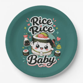 Reis Reis Baby Kawaii Sushi Pappteller