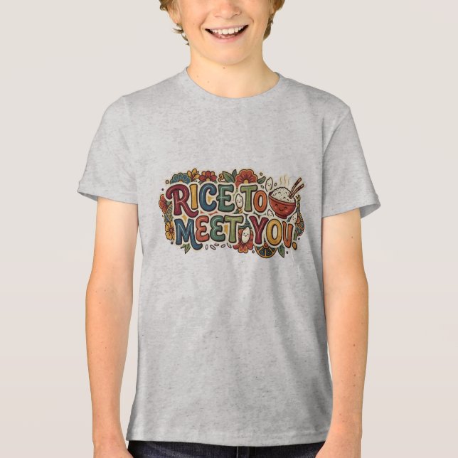 Reis, um dich kennenzulernen Tri-Blend shirt (Vorderseite)