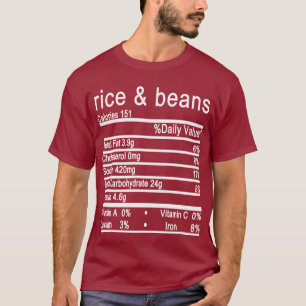 Reis und Bohnen Ernährung Witziger Erntedank T-Shirt