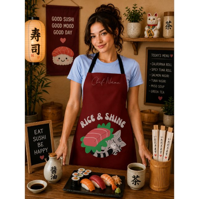 Reis und Glanz, Sushi-Katze Schürze (Von Creator hochgeladen)