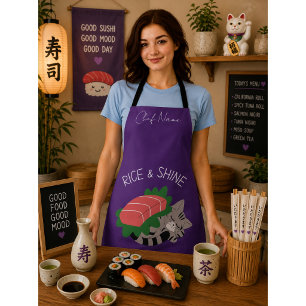 Reis und glänze, Sushi-Katze Schürze