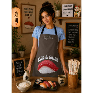 Reis und glänze, Sushi-Katze Schürze
