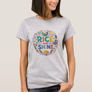 Reis und Schein – Lustiges Lebensmittel-Wortspiel- T-Shirt