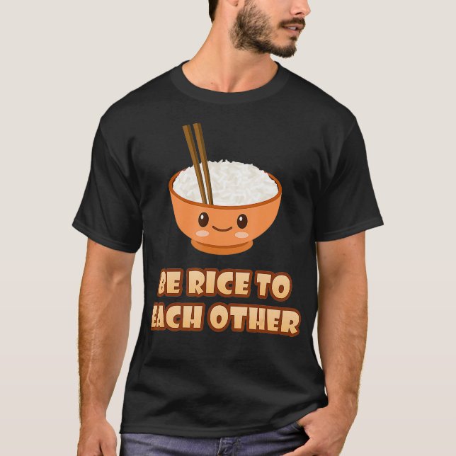 Reis zu den anderen Niedlichen Kawaii Reis T-Shirt (Vorderseite)