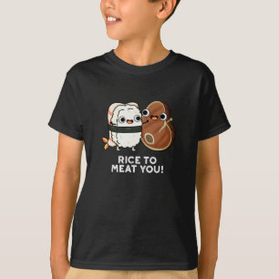 Reis zu Fleisch Sie lustige Sushi Steak Pun Dark B T-Shirt