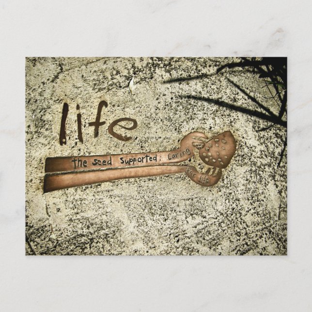 Reise 2009 | Weisheitswörter Postkarte (Vorderseite)