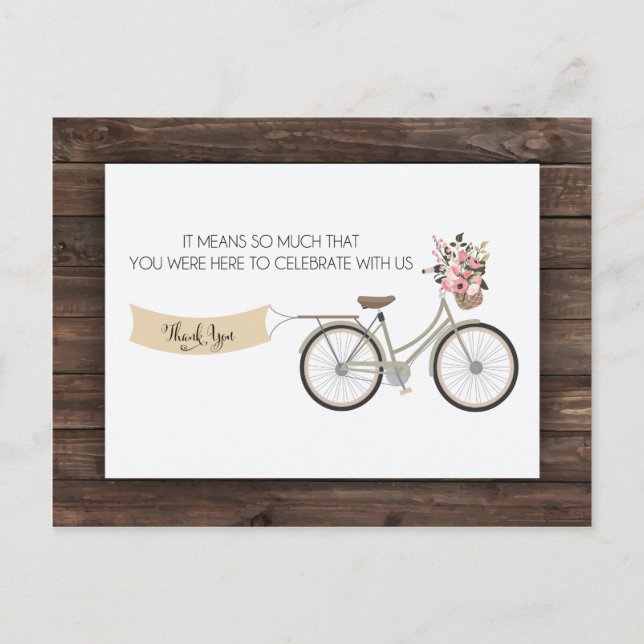 Reise 4,25" x 5,6" Danke Post Card Postkarte (Vorderseite)