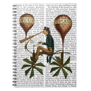 Reise A La Lune Hot Air Ballon Notizblock