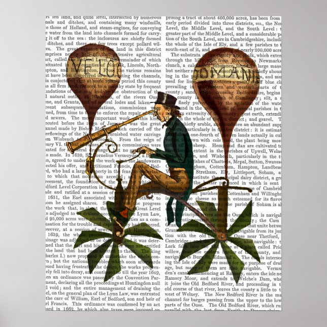 Reise A La Lune Hot Air Ballon Poster (Vorne)