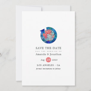 Reise-Abenteuer-Pass-Hochzeitsfoto Save The Date