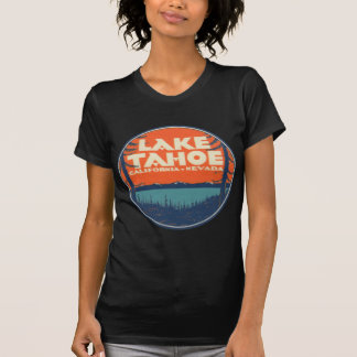 Reise-Abziehbild-Entwurf Lake Tahoe Vintager T-Shirt