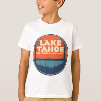 Reise-Abziehbild-Entwurf Lake Tahoe Vintager T-Shirt