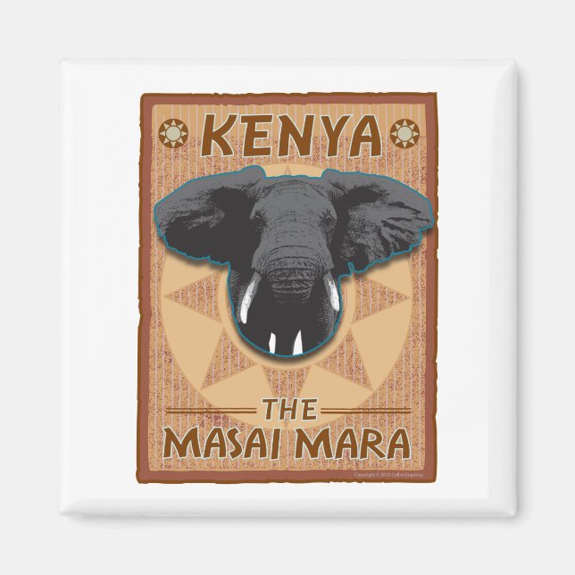 REISE-Afrika-Kenia Magnet (Vorne)