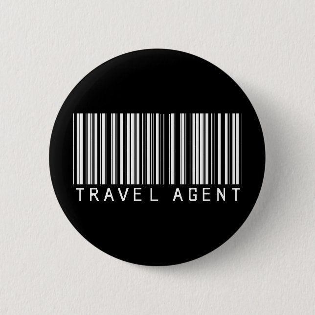 Reise-Agent-Bar-Code Button (Vorderseite)